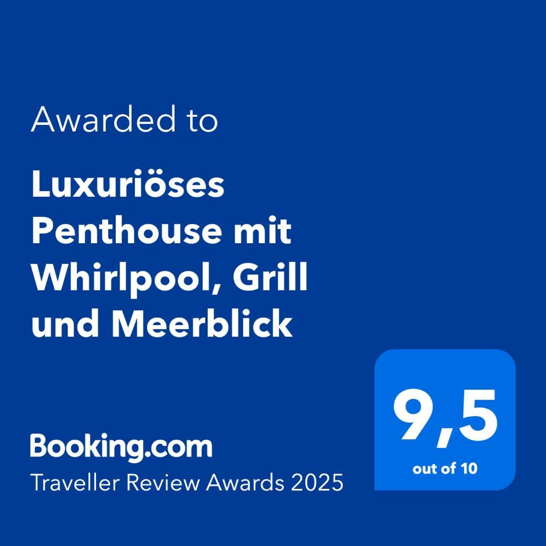 Luxurioeses Penthouse Welle Mit Whirlpool, Grill Und Meerblick Вир Екстериор снимка